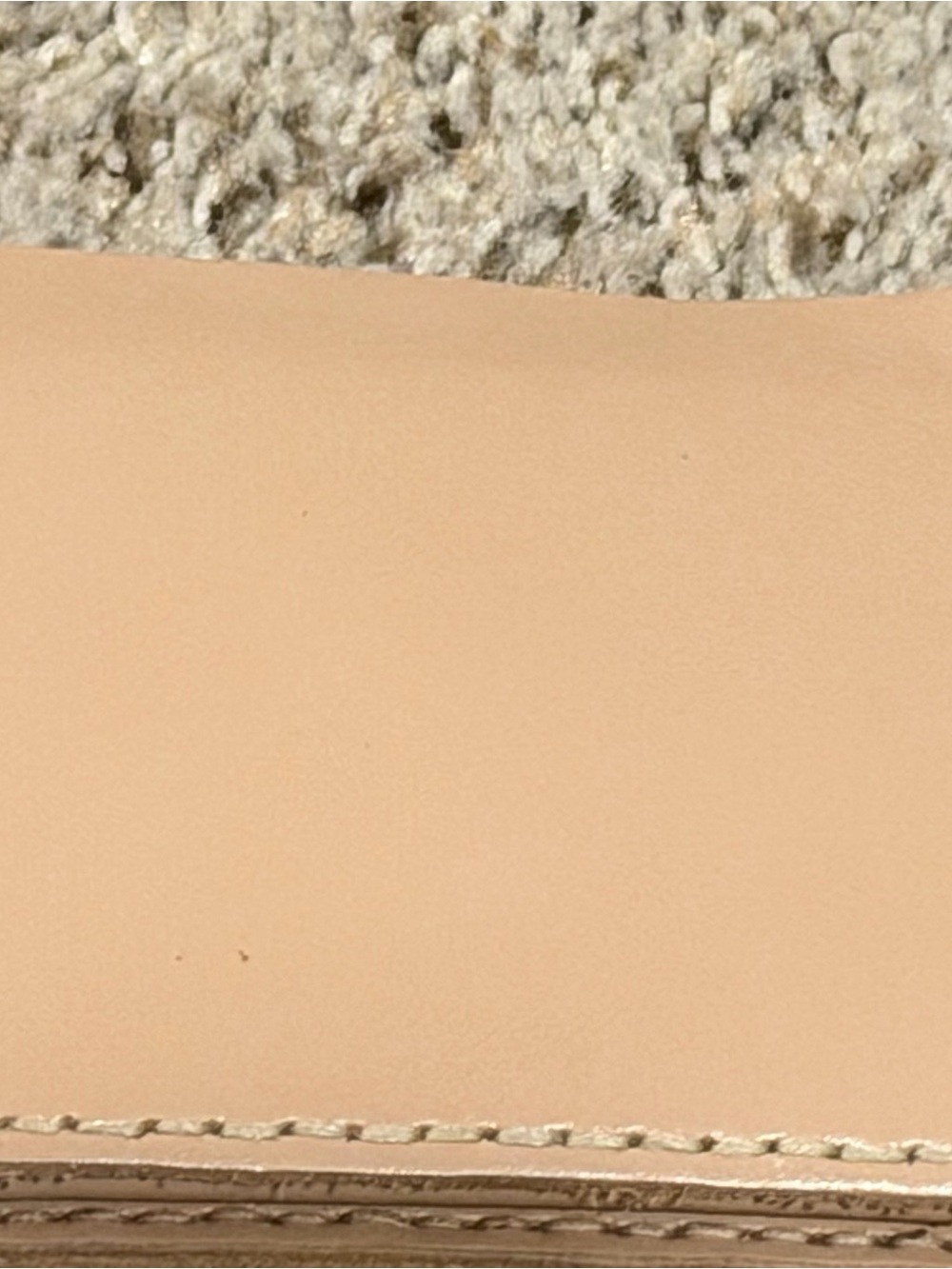 Lucky Nude  Beige Soft Leather Snap Wallet - Picture 4 of 10